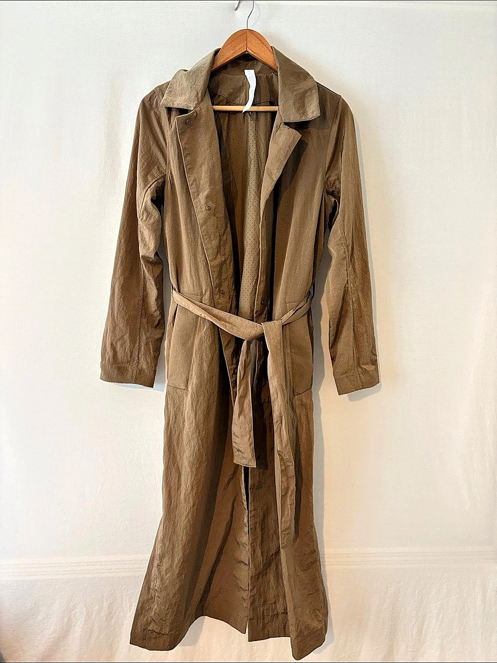 lululemon EUC Classic-Fit Trench Coat in Brown Size 6